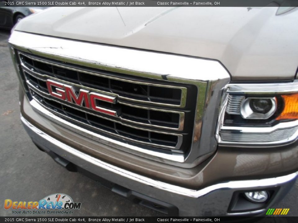 2015 GMC Sierra 1500 SLE Double Cab 4x4 Bronze Alloy Metallic / Jet Black Photo #2