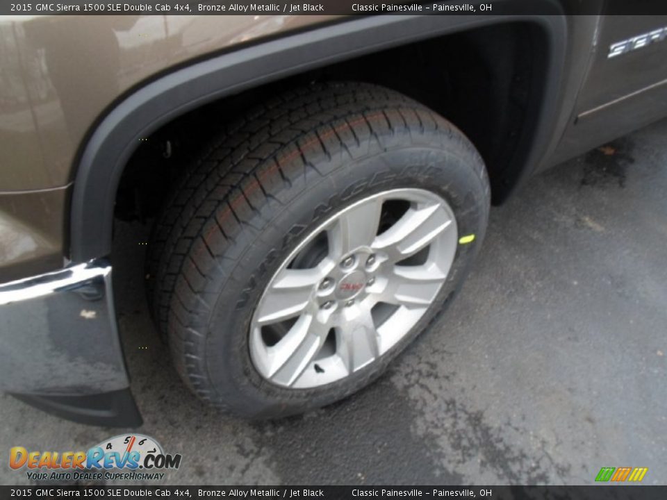 2015 GMC Sierra 1500 SLE Double Cab 4x4 Bronze Alloy Metallic / Jet Black Photo #3