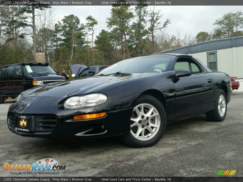 2002 Chevrolet Camaro Coupe Onyx Black / Medium Gray Photo #1