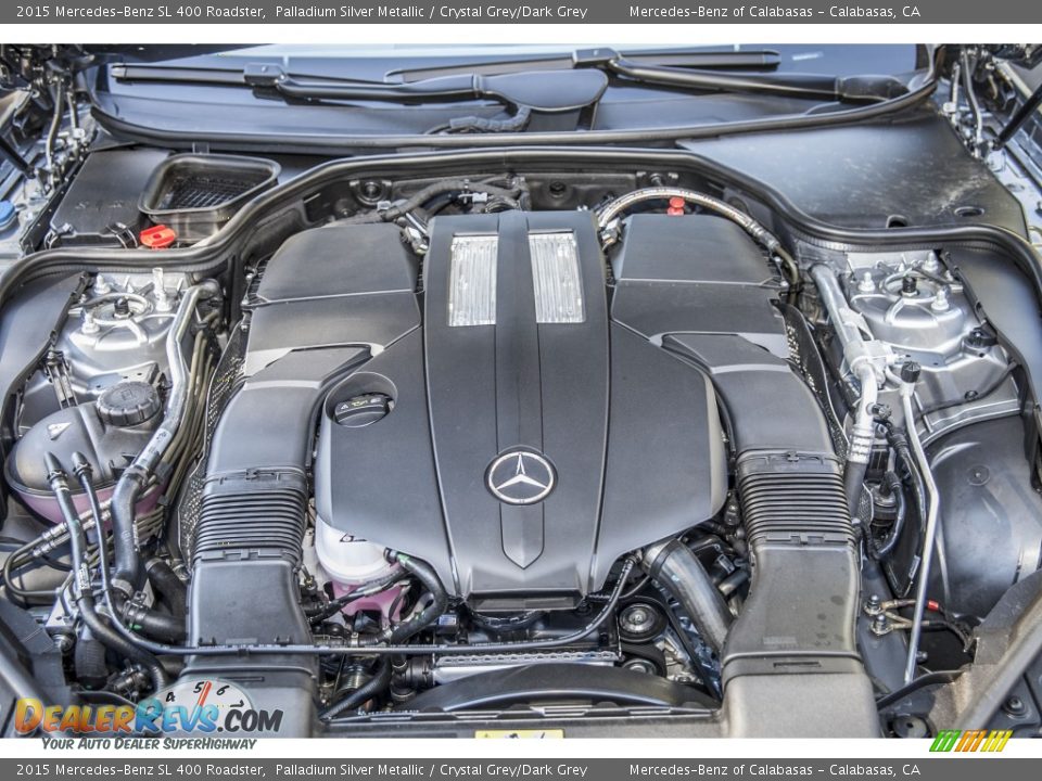 2015 Mercedes-Benz SL 400 Roadster 3.0 Liter biturbo DOHC 24-Valve VVT V6 Engine Photo #9