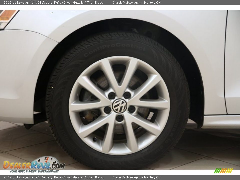 2012 Volkswagen Jetta SE Sedan Reflex Silver Metallic / Titan Black Photo #27