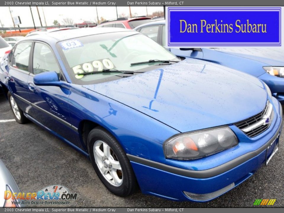 2003 Chevrolet Impala LS Superior Blue Metallic / Medium Gray Photo #1
