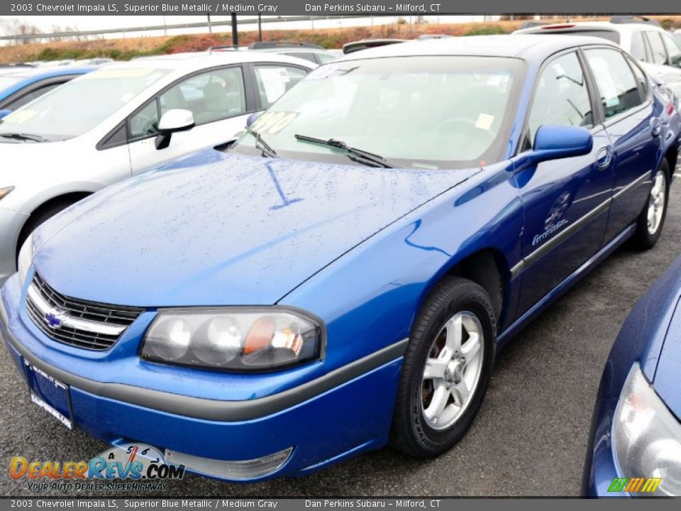 Front 3/4 View of 2003 Chevrolet Impala LS Photo #3