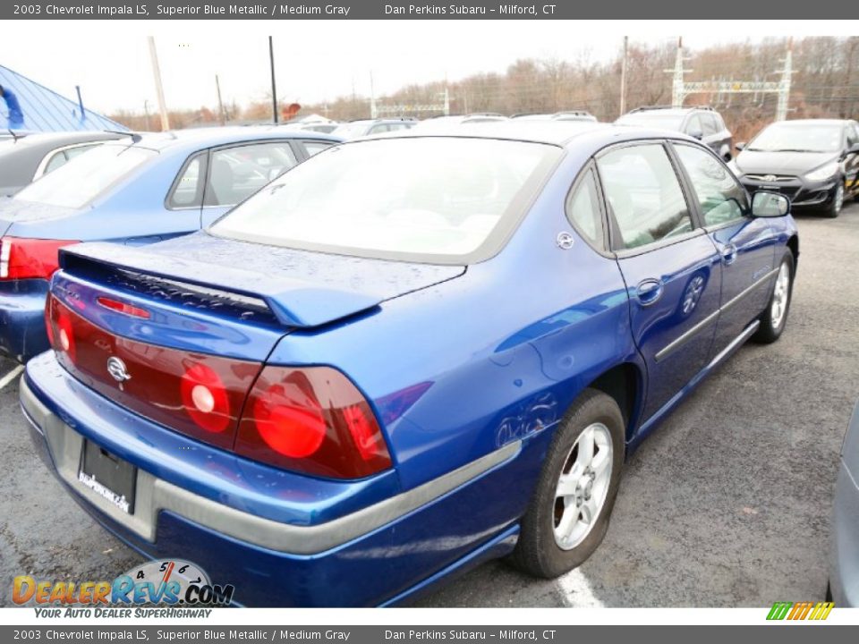 2003 Chevrolet Impala LS Superior Blue Metallic / Medium Gray Photo #4