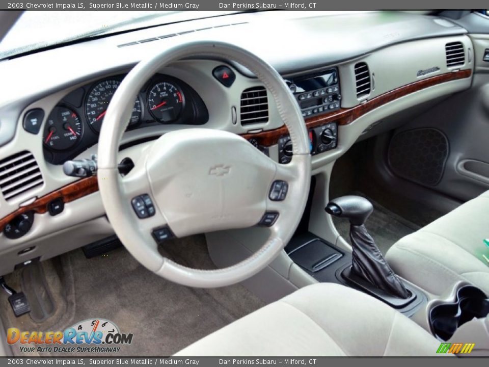 2003 Chevrolet Impala LS Superior Blue Metallic / Medium Gray Photo #5