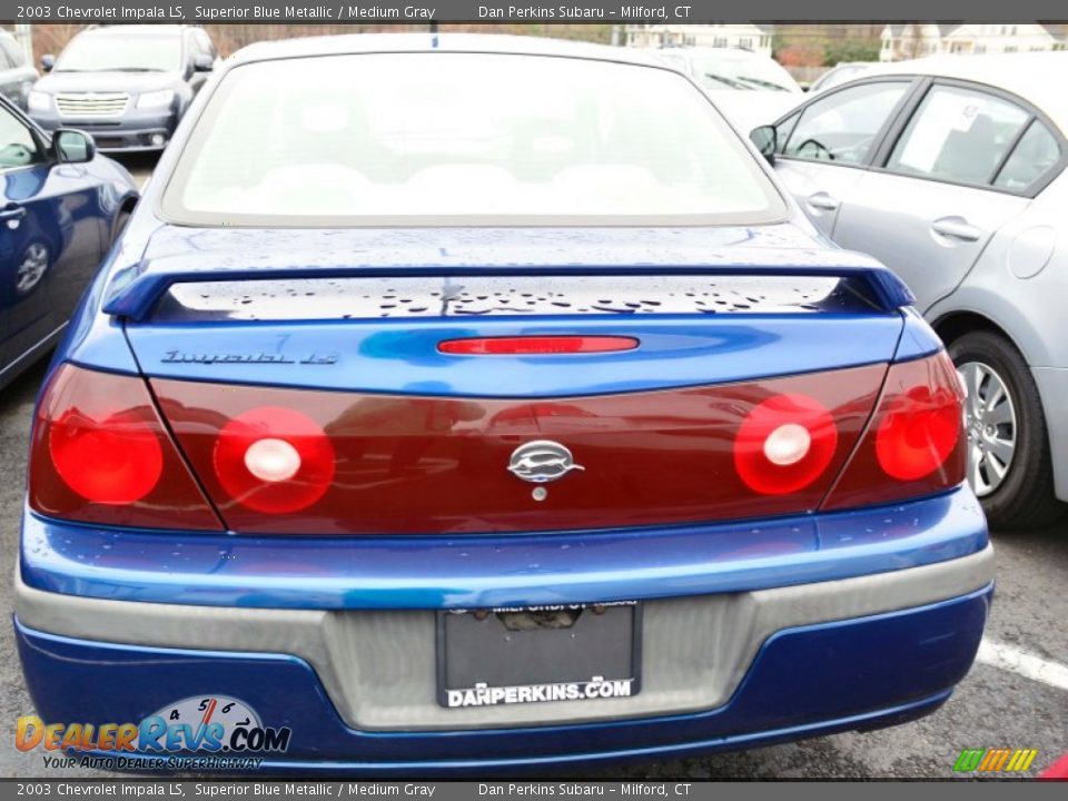 2003 Chevrolet Impala LS Superior Blue Metallic / Medium Gray Photo #6