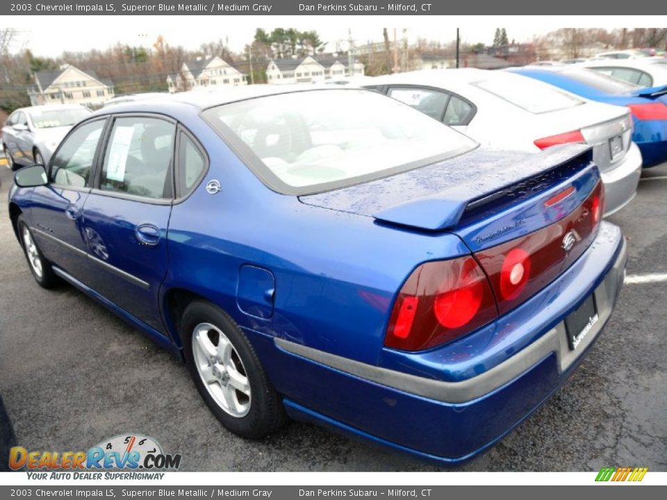 2003 Chevrolet Impala LS Superior Blue Metallic / Medium Gray Photo #7