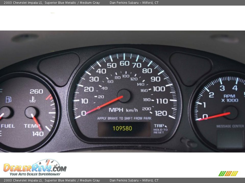 2003 Chevrolet Impala LS Superior Blue Metallic / Medium Gray Photo #12