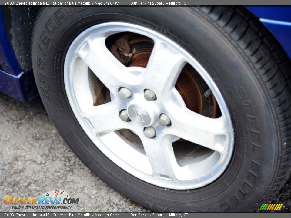 2003 Chevrolet Impala LS Superior Blue Metallic / Medium Gray Photo #18