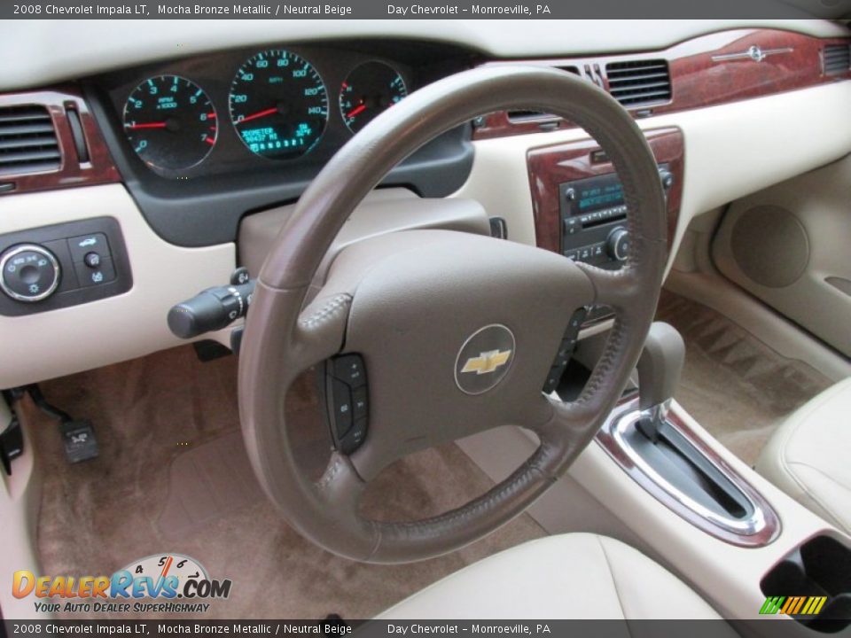 2008 Chevrolet Impala LT Mocha Bronze Metallic / Neutral Beige Photo #24