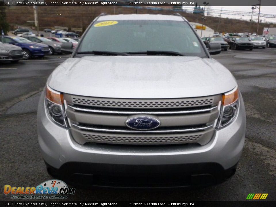 2013 Ford Explorer 4WD Ingot Silver Metallic / Medium Light Stone Photo #6