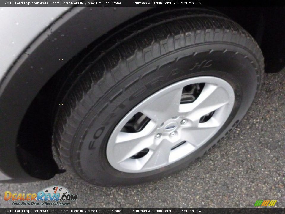 2013 Ford Explorer 4WD Ingot Silver Metallic / Medium Light Stone Photo #7