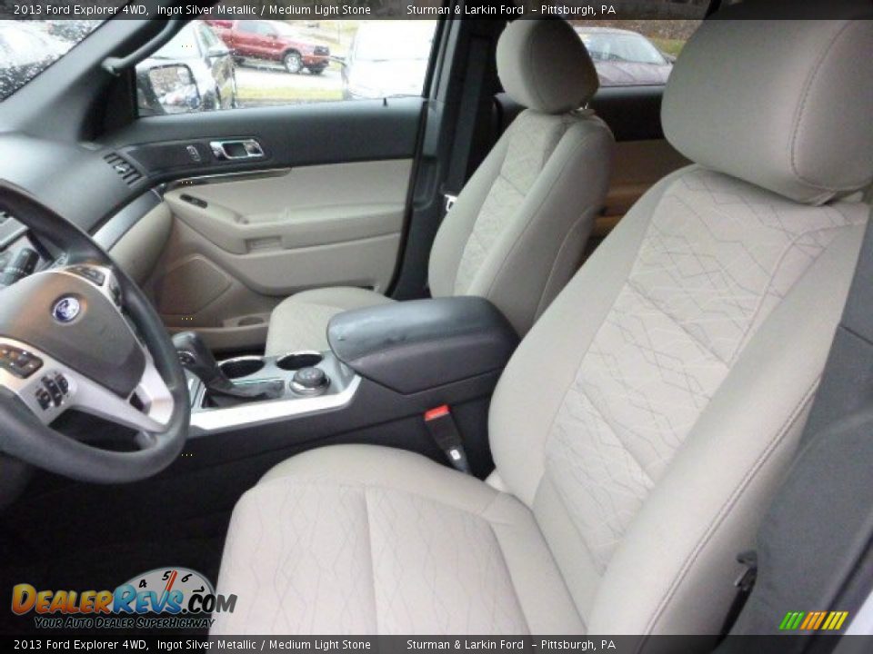2013 Ford Explorer 4WD Ingot Silver Metallic / Medium Light Stone Photo #8