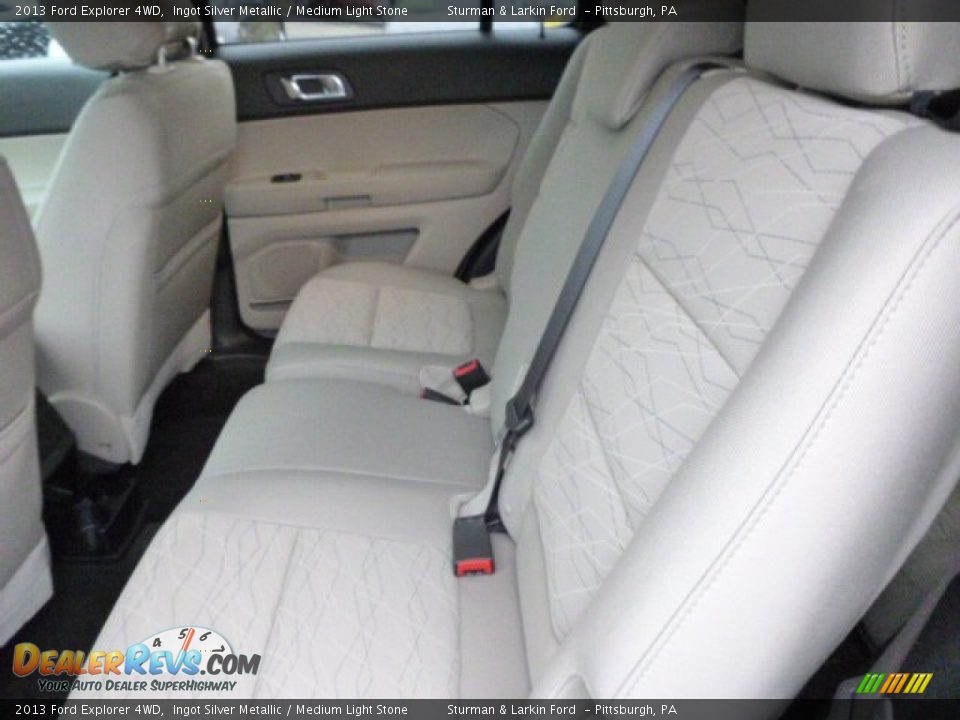 2013 Ford Explorer 4WD Ingot Silver Metallic / Medium Light Stone Photo #9