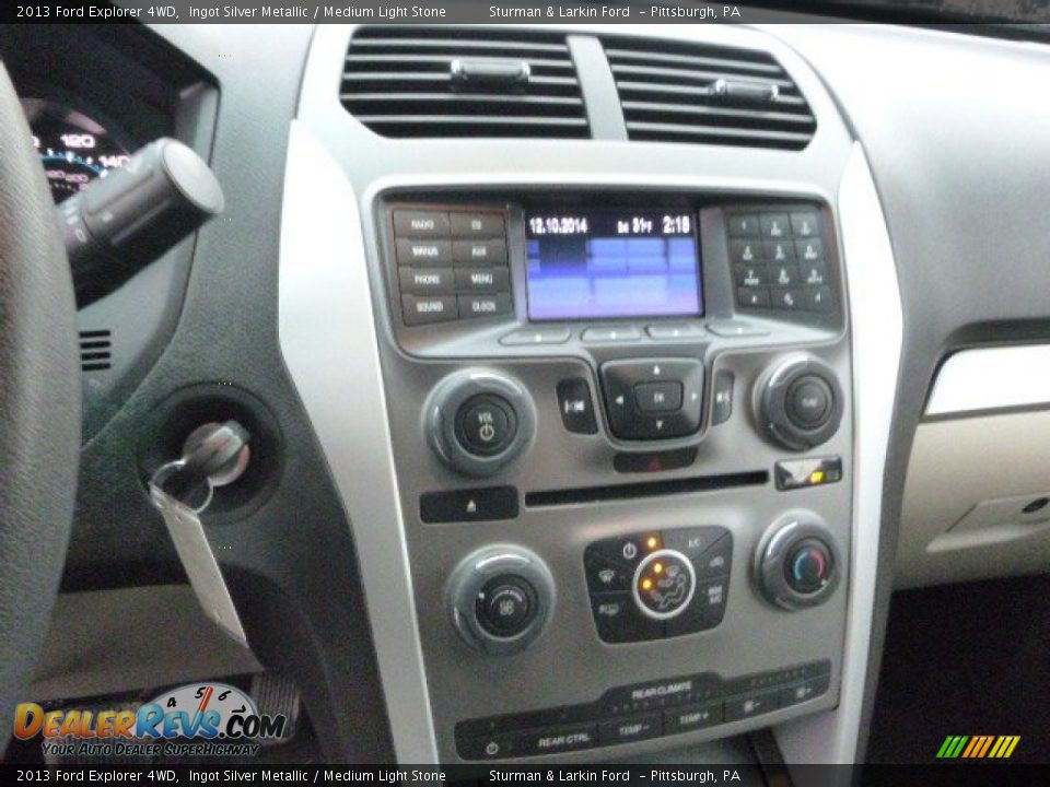 2013 Ford Explorer 4WD Ingot Silver Metallic / Medium Light Stone Photo #13
