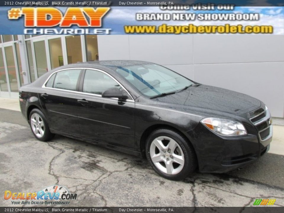 2012 Chevrolet Malibu LS Black Granite Metallic / Titanium Photo #1