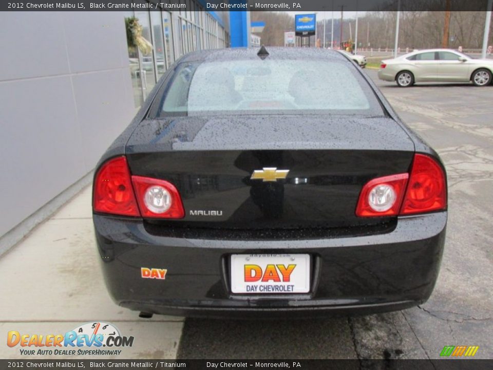 2012 Chevrolet Malibu LS Black Granite Metallic / Titanium Photo #5