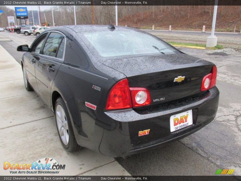 2012 Chevrolet Malibu LS Black Granite Metallic / Titanium Photo #6