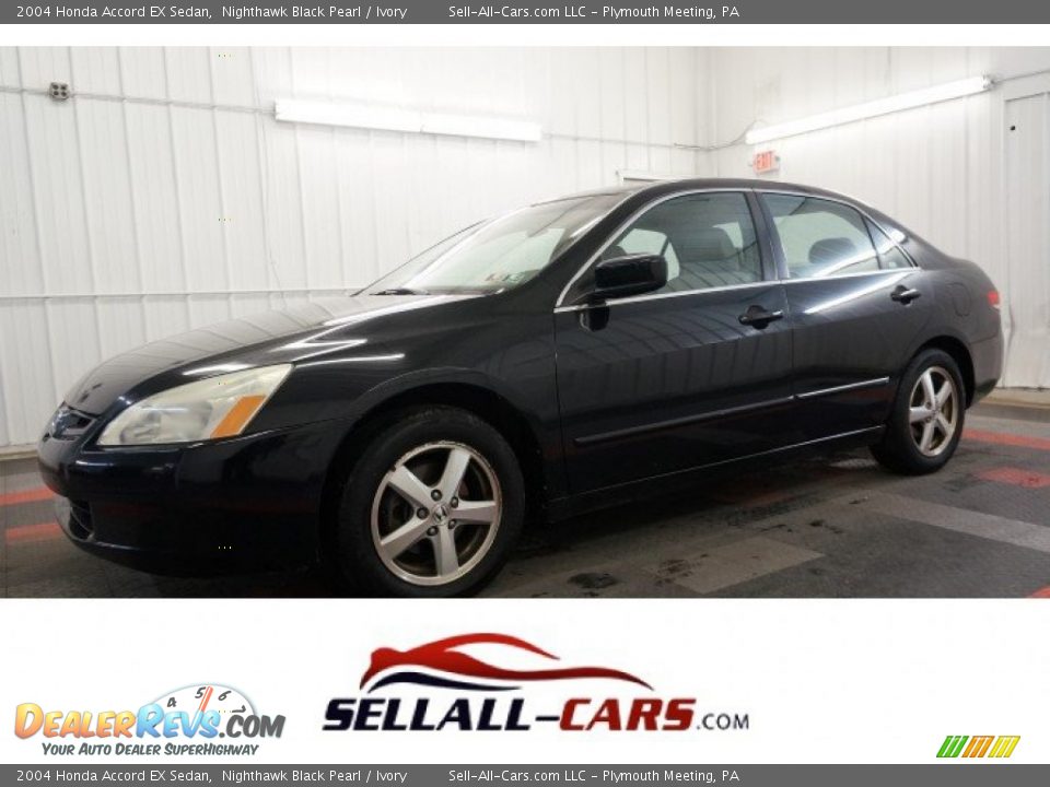 2004 Honda Accord EX Sedan Nighthawk Black Pearl / Ivory Photo #1