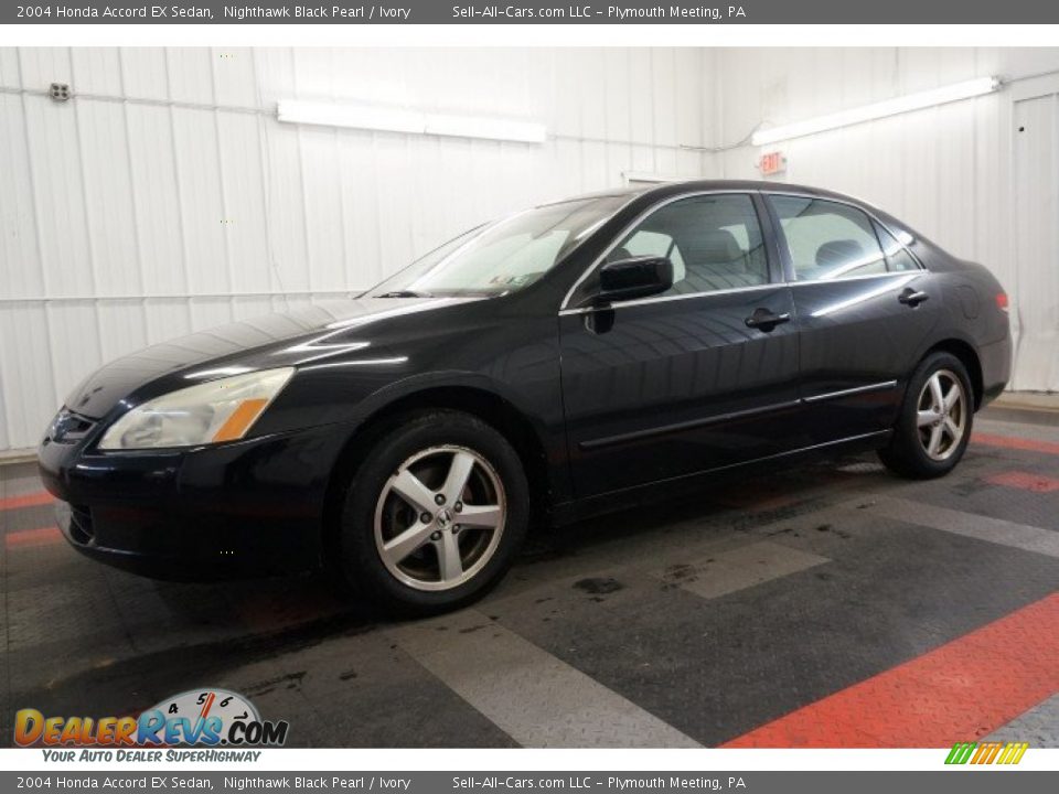 2004 Honda Accord EX Sedan Nighthawk Black Pearl / Ivory Photo #2