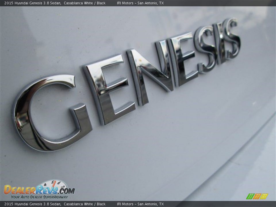 2015 Hyundai Genesis 3.8 Sedan Casablanca White / Black Photo #6