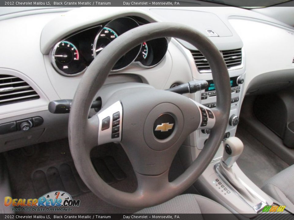 2012 Chevrolet Malibu LS Black Granite Metallic / Titanium Photo #23