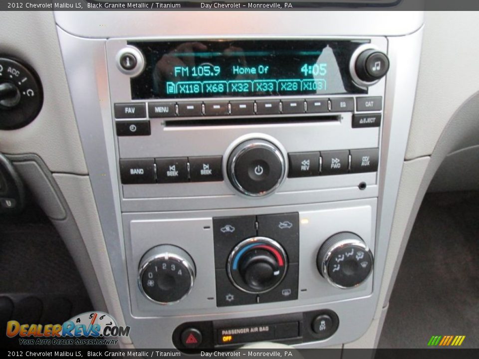2012 Chevrolet Malibu LS Black Granite Metallic / Titanium Photo #27