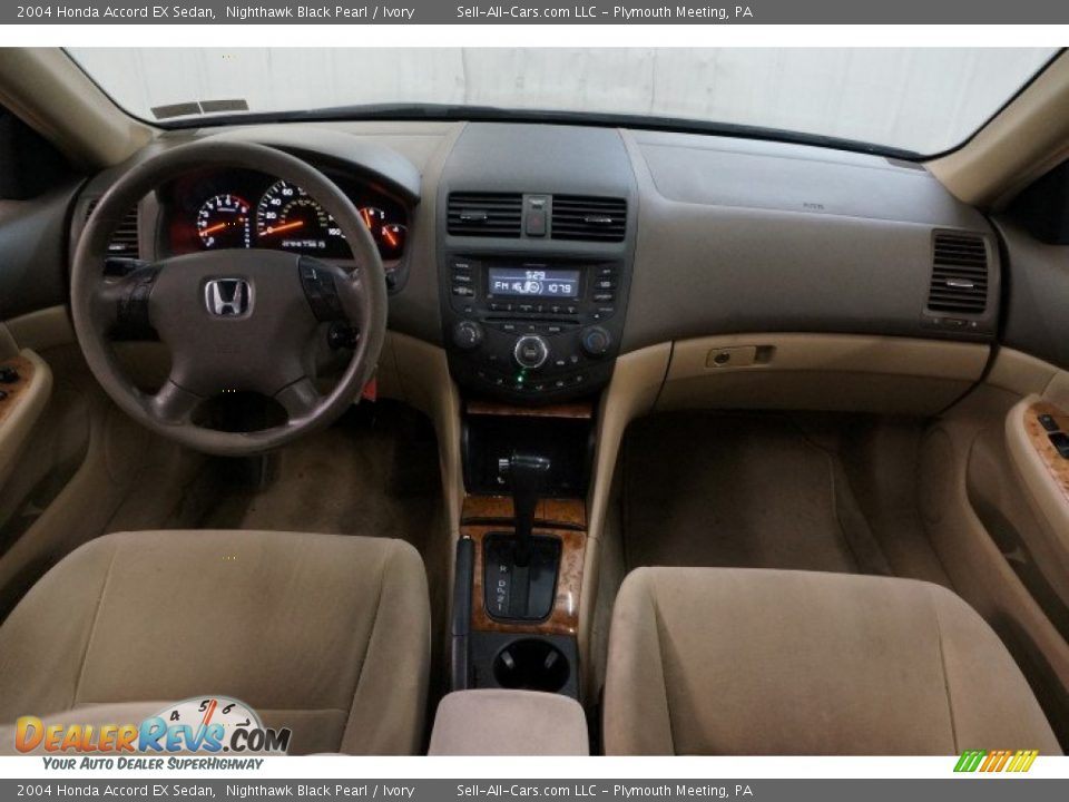 2004 Honda Accord EX Sedan Nighthawk Black Pearl / Ivory Photo #22
