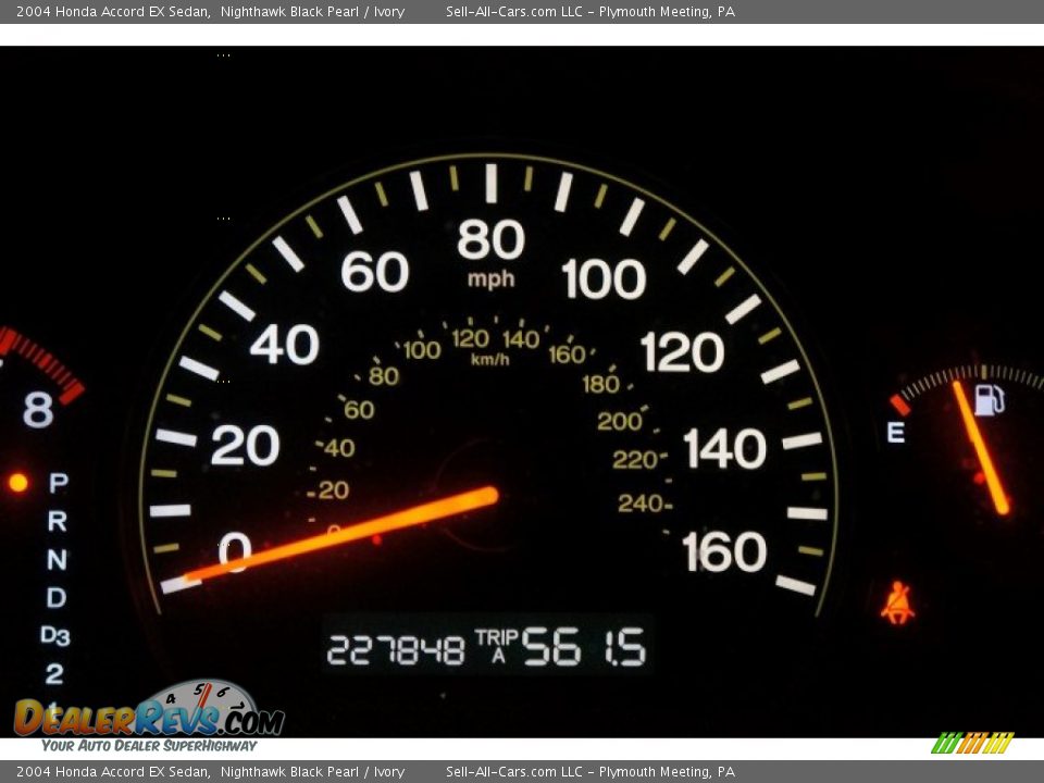 2004 Honda Accord EX Sedan Nighthawk Black Pearl / Ivory Photo #30