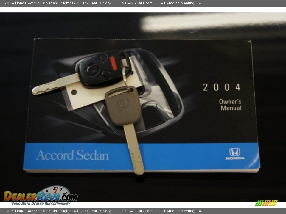 2004 Honda Accord EX Sedan Nighthawk Black Pearl / Ivory Photo #32