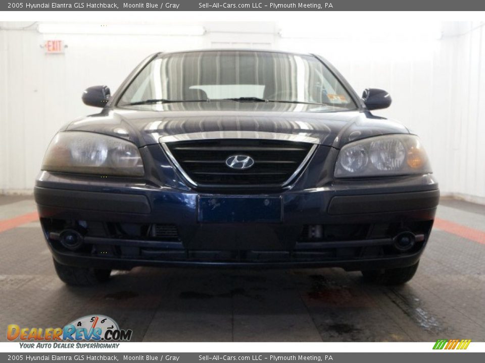 2005 Hyundai Elantra GLS Hatchback Moonlit Blue / Gray Photo #4