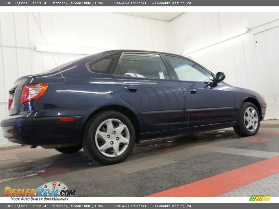 Moonlit Blue 2005 Hyundai Elantra GLS Hatchback Photo #7