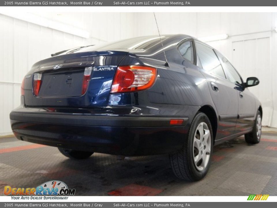 2005 Hyundai Elantra GLS Hatchback Moonlit Blue / Gray Photo #8