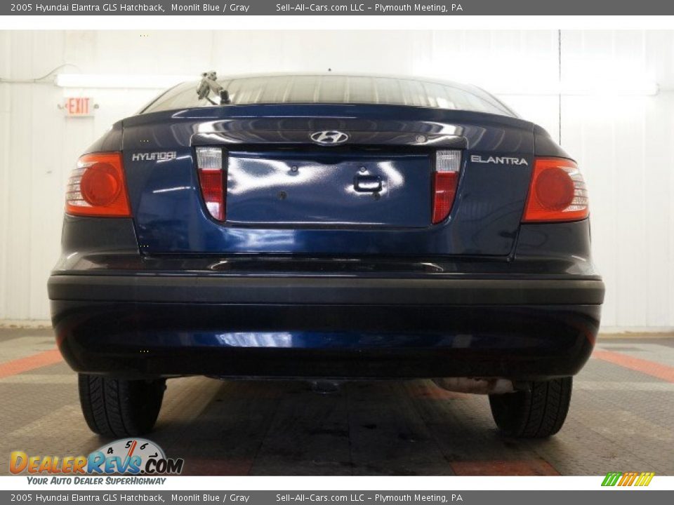 2005 Hyundai Elantra GLS Hatchback Moonlit Blue / Gray Photo #9