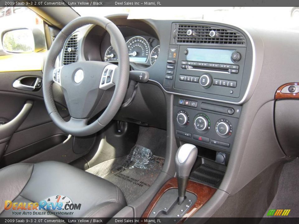 2009 Saab 9-3 2.0T Convertible Lynx Yellow / Black Photo #12