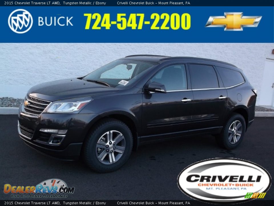 2015 Chevrolet Traverse LT AWD Tungsten Metallic / Ebony Photo #1