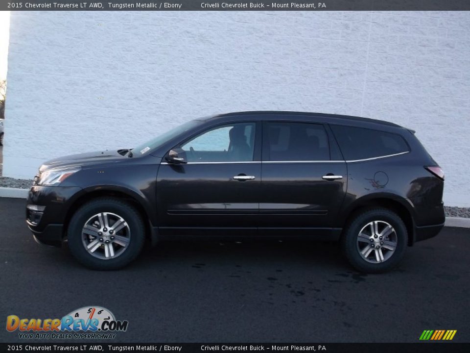 2015 Chevrolet Traverse LT AWD Tungsten Metallic / Ebony Photo #2