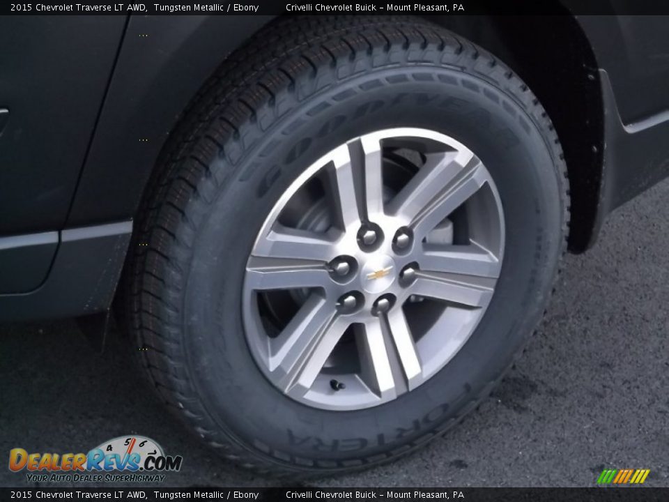 2015 Chevrolet Traverse LT AWD Tungsten Metallic / Ebony Photo #3