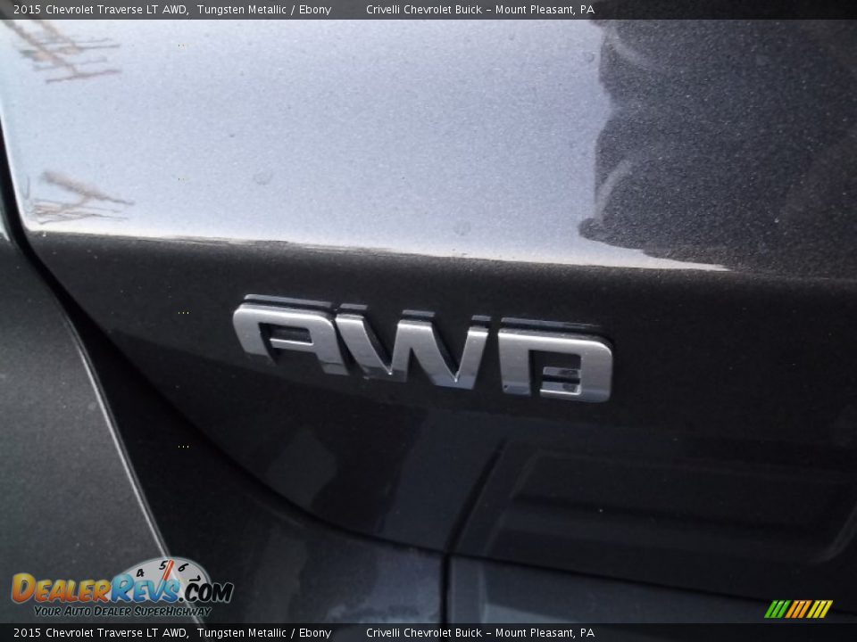 2015 Chevrolet Traverse LT AWD Tungsten Metallic / Ebony Photo #7