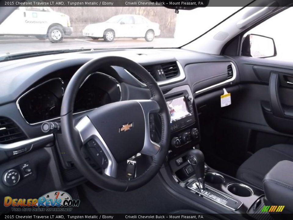 2015 Chevrolet Traverse LT AWD Tungsten Metallic / Ebony Photo #9
