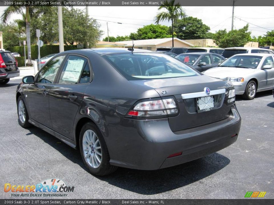 2009 Saab 9-3 2.0T Sport Sedan Carbon Gray Metallic / Black Photo #3