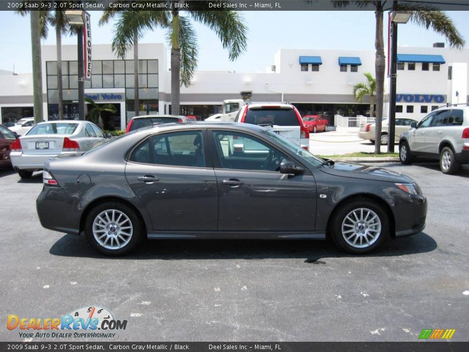 2009 Saab 9-3 2.0T Sport Sedan Carbon Gray Metallic / Black Photo #6
