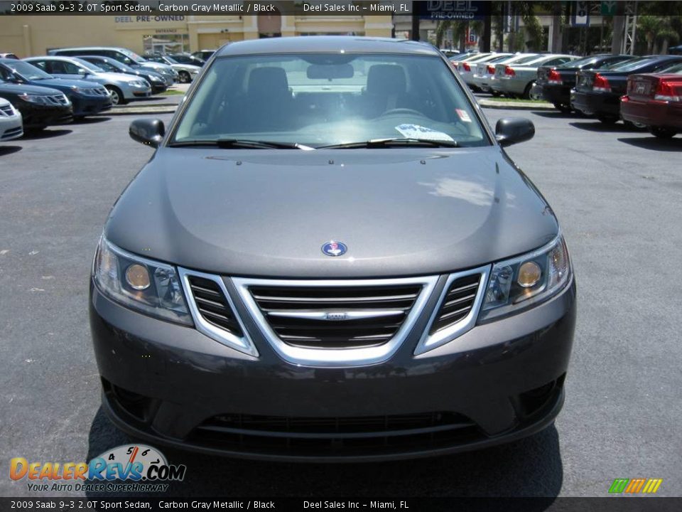 2009 Saab 9-3 2.0T Sport Sedan Carbon Gray Metallic / Black Photo #8