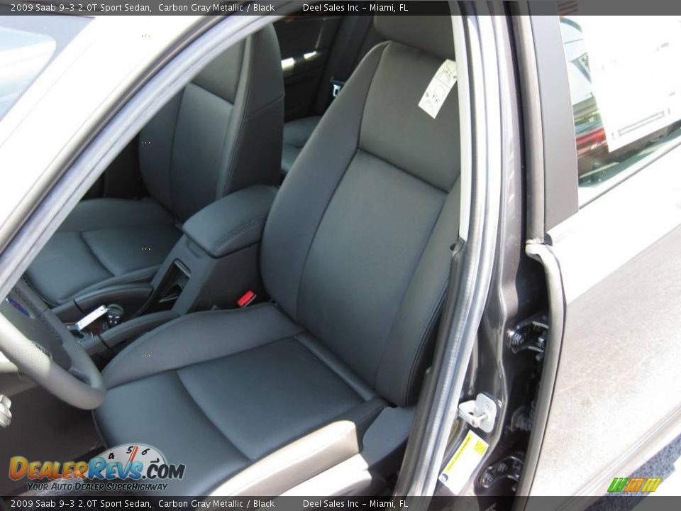 2009 Saab 9-3 2.0T Sport Sedan Carbon Gray Metallic / Black Photo #9
