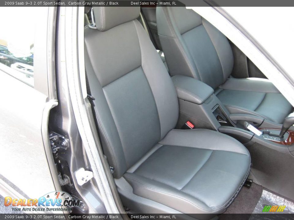 2009 Saab 9-3 2.0T Sport Sedan Carbon Gray Metallic / Black Photo #10