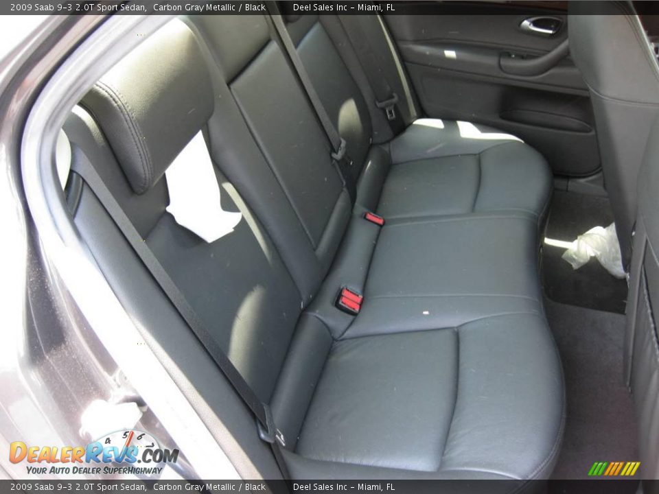 2009 Saab 9-3 2.0T Sport Sedan Carbon Gray Metallic / Black Photo #11