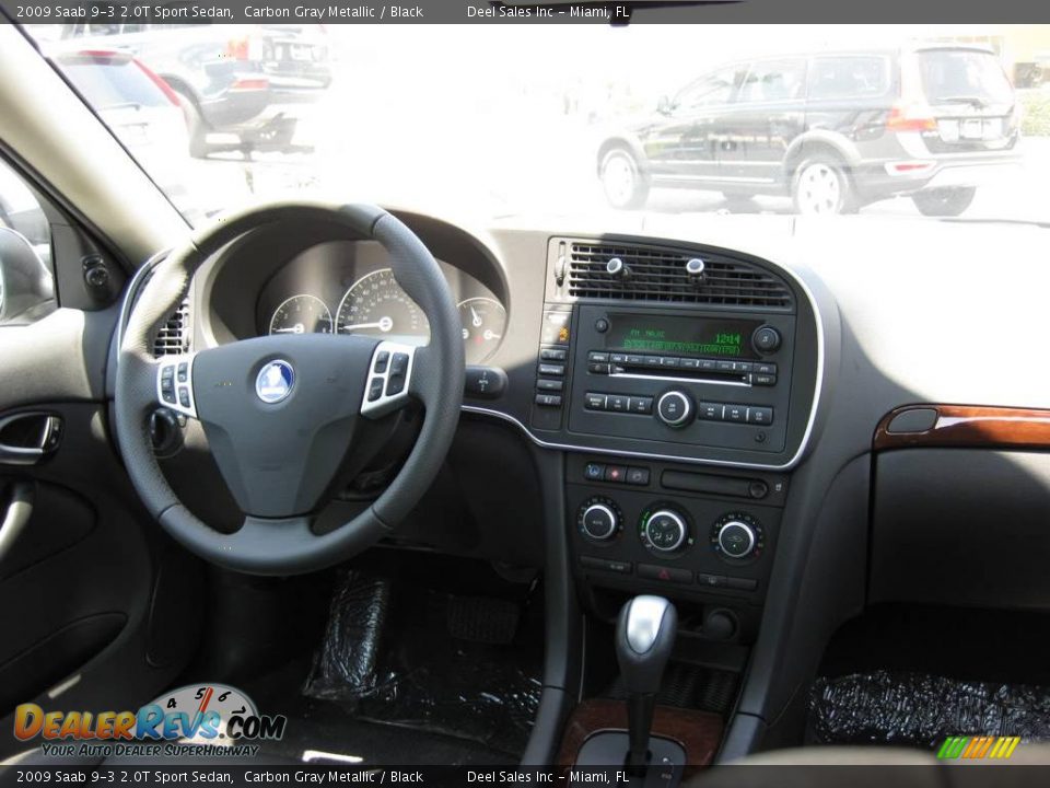 2009 Saab 9-3 2.0T Sport Sedan Carbon Gray Metallic / Black Photo #12