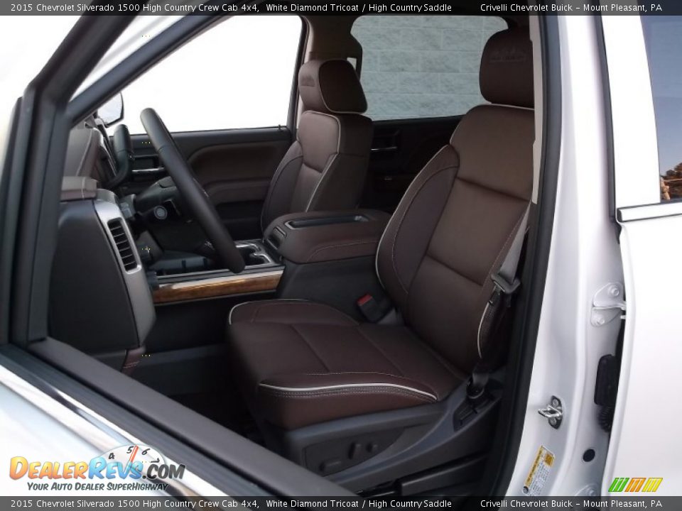 2015 Chevrolet Silverado 1500 High Country Crew Cab 4x4 White Diamond Tricoat / High Country Saddle Photo #13