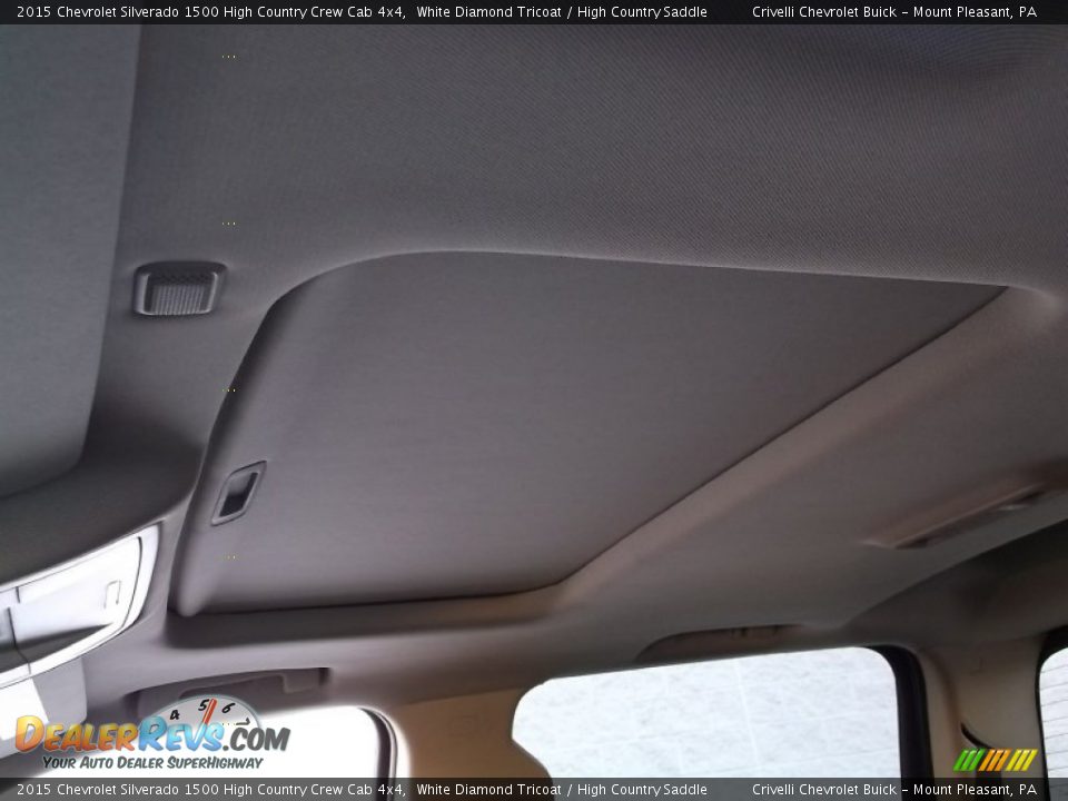 2015 Chevrolet Silverado 1500 High Country Crew Cab 4x4 White Diamond Tricoat / High Country Saddle Photo #15