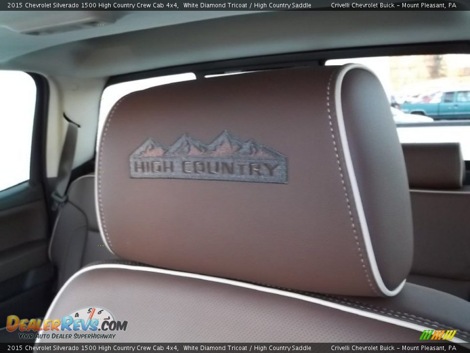 2015 Chevrolet Silverado 1500 High Country Crew Cab 4x4 White Diamond Tricoat / High Country Saddle Photo #16
